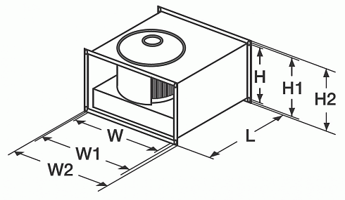Прямоугольный канальный вентилятор RFE-B EC 300×150